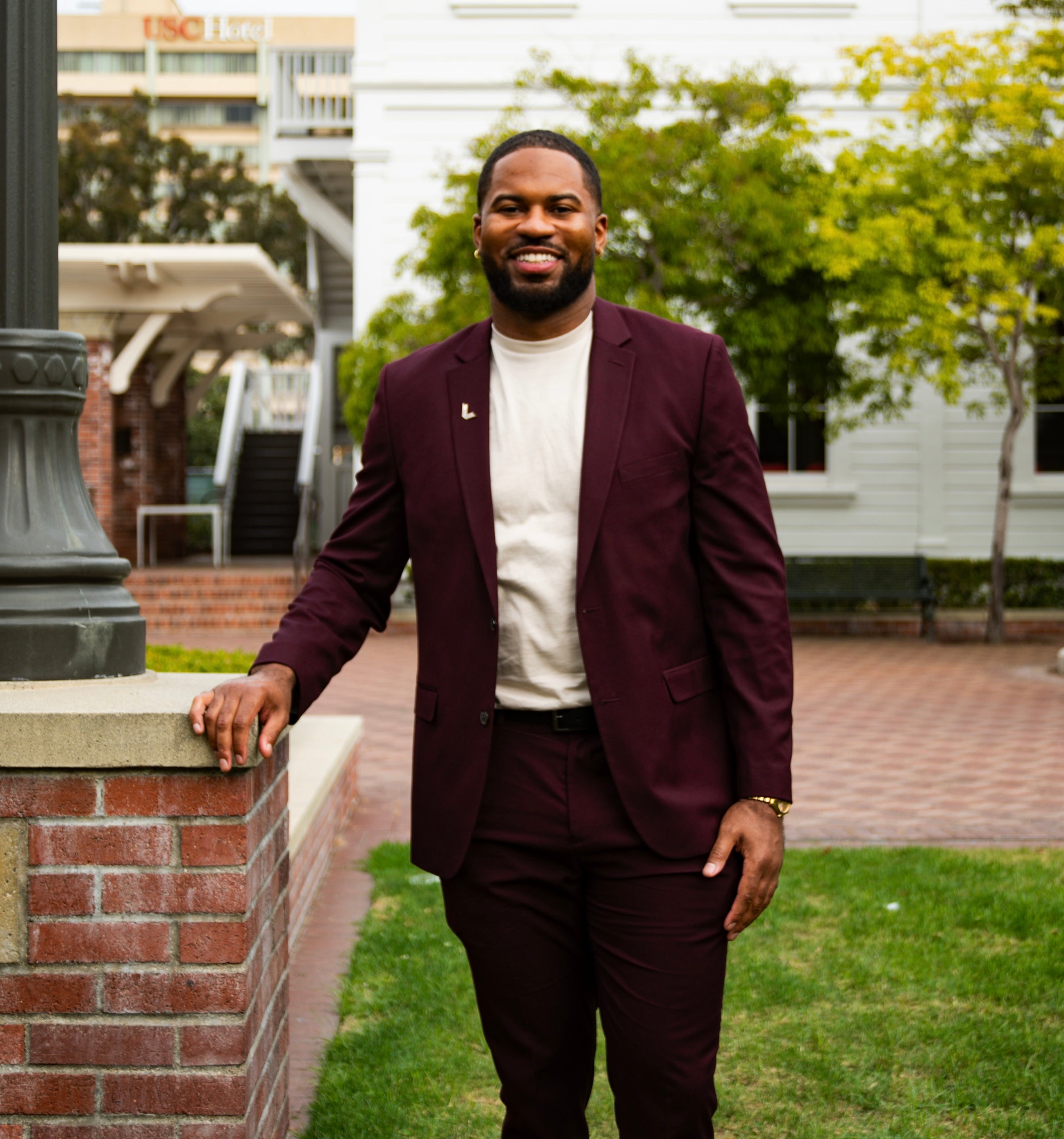 Deonte Holden speaks at the Black Student-Athlete Summit: "How to Leverage Athlete Platforms for Success"